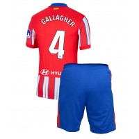 Koszulka piłkarska Atletico Madrid Conor Gallagher #4 Strój Domowy dla dzieci 2024-25 tanio Krótki Rękaw (+ Krótkie spodenki)